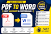 retype or scanning image to word fast and accurately