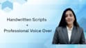create aesthetic handwritten content with voice over