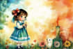 create cute children book art