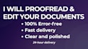 proofread and edit english text for clarity and readability