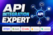 build advanced api integration, webhook, oauth, jwt, firebase and supabase api