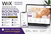design a wix booking website with appointment system and custom features
