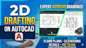 draft 2d drawings on autocad and render it on revit