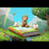 create educational children book cover with fun learning