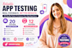 provide 20 testers closed testing 12 tester mobile app testing 12 testers