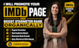 promote your imdb page and boost starmeter rank organically