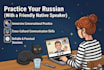 help you to practice conversational russian