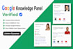 ceare and build your google knowledgepanel strategy and imdb profile