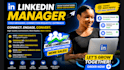 be linkedin manager to send cold messages connections request, and outreach