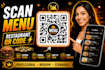 create restaurant menu qr code with logo and digital menu