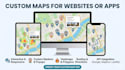design interactive maps for websites or apps with custom features