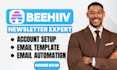 design beehiiv newsletter beehiive landing page beehiiv newsletter template