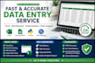 do data entry, excel, and coding tasks