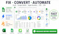 convert automate fix excel spreadsheet google sheet apple numbers file fast