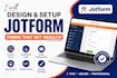 design and setup jotform forms with ai, integrations and branding