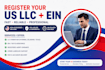 register US llc, ein, company formation in wyoming, texas, delaware