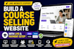build a course selling website with lms and payment setup