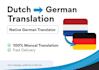 translate dutch to native german