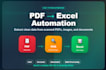 extract data from PDF to excel using python ocr automation
