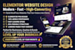 elementor, wordpress website with elementor pro, elementor website design