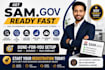 complete sam gov registration with uei cage code naics business setup