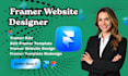 redesign framer template fix framer template framer portfolio website design
