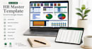 create HR excel dashboard spreadsheet template and google sheets KPI tracker