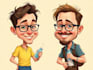 draw caricatures from photos
