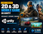 create 2d 3d mobile game in unity game development
