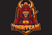 make samurai knight mascot logo design with express delivery