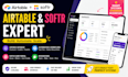 airtable database softr client portal crm web app automation integration