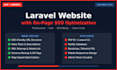 build a laravel website with onpage SEO optimization