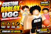 create custom roblox ugc hair models ready for upload