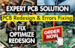 redesign fix and optimize existing power circuit board pcb schematic layout