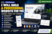 design and develop a responsive professional website using HTML, CSS, jav