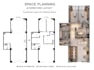 create a functional space planning and furniture layout