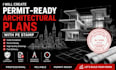 create permit ready architectural plans with pe stamp in USA