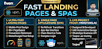 build a responsive web landing page and custom web application