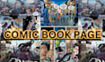 draw comic art for books, panels, and characters