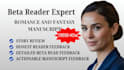 beta read, alpha reader, romance fantasy beta reader