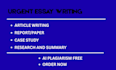 write high quality urgent essays on any topic with fast delivery