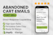 write high converting abandoned cart email sequences