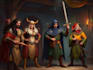 do group party character art, dnd party