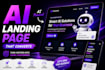 build a high converting ai landing page with chatbot