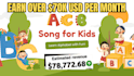 create fun educational cartoon videos for kids to earn 10k