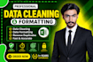 data entry, data cleaning and formatting