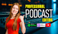 do professional youtube podcast editing