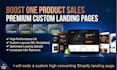 code a custom high converting shopify landing page for sales