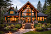 create modern 3d house model and rendering