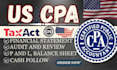 prepare licensed US CPA audit review financial statements